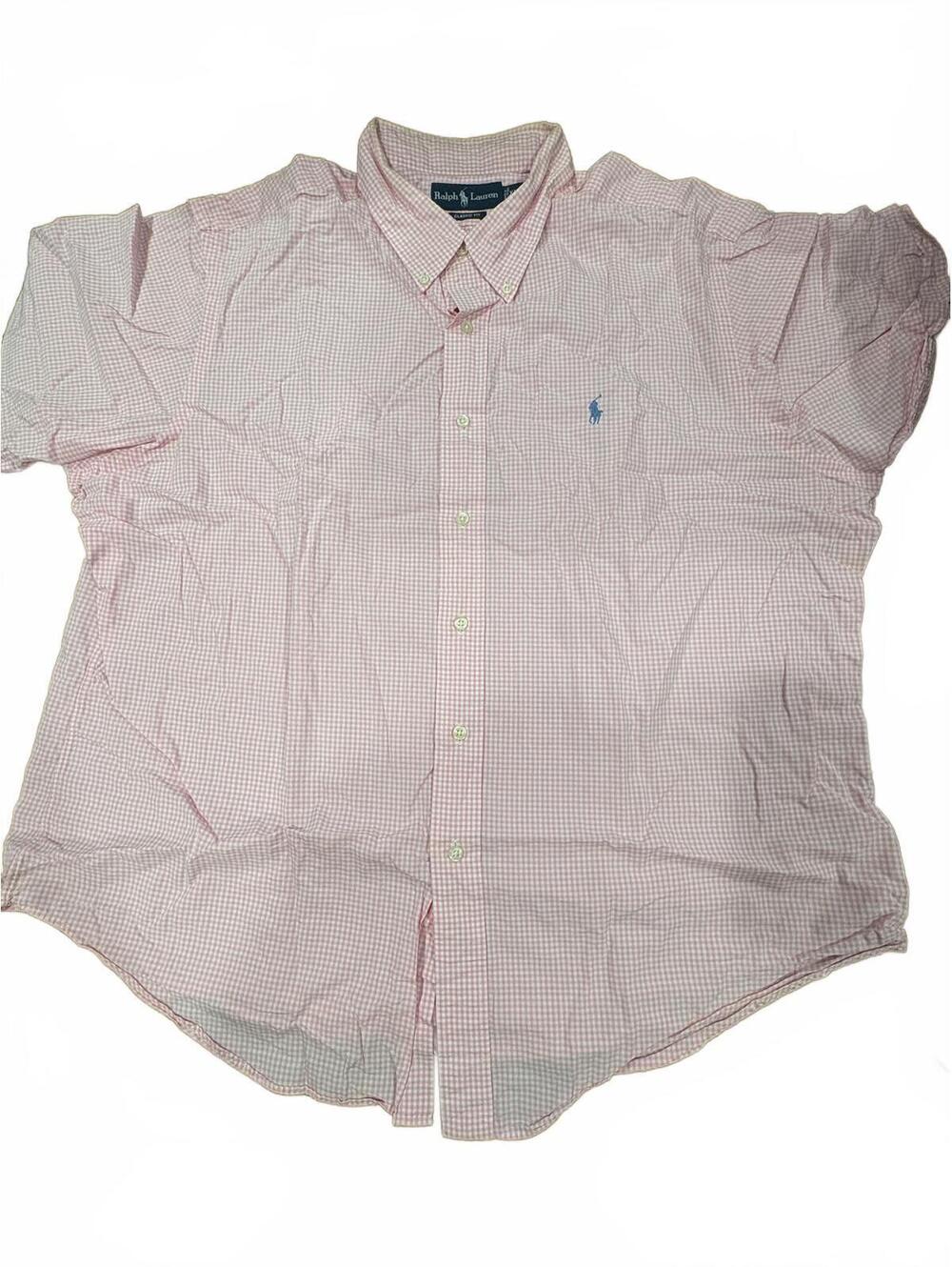 Ralph Lauren Classic Fit XXL Pink Gingham Button-Up Shirt-28